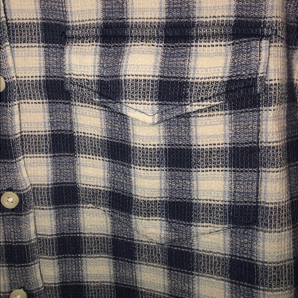 Dockers Checkered Plaid Button Down Blouse - Picture 5 of 7